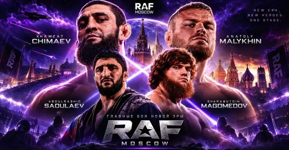 RAF Москва: Хамзат Чимаев досрочно победил Тайрона Вудли, Садулаев, Кайл Снайдер: Результаты и видео всех схваток