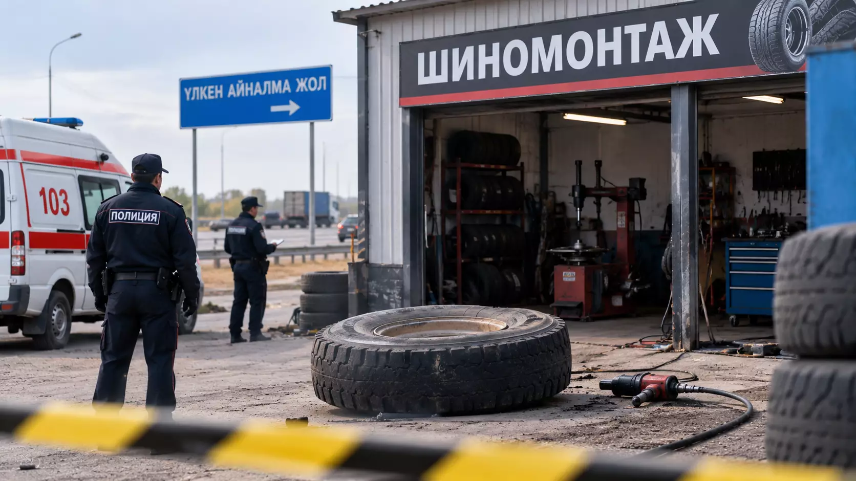 "Басы денесінен жұлынып кеткен": Павлодарда шиномонтаж қызметкері опат болды