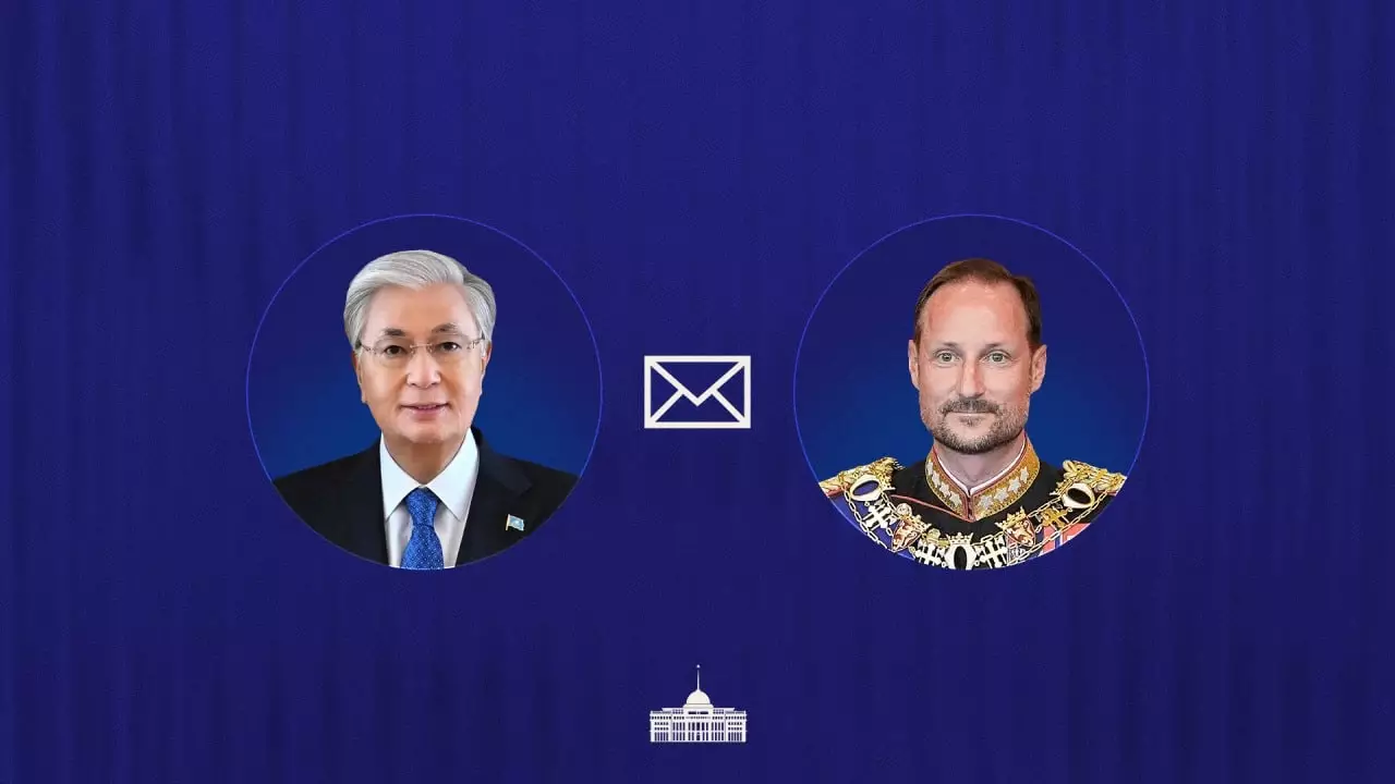 Мемлекет басшысы Норвегия Королі VIII Хоконның таққа отыруына орай құттықтау жеделхатын жолдады