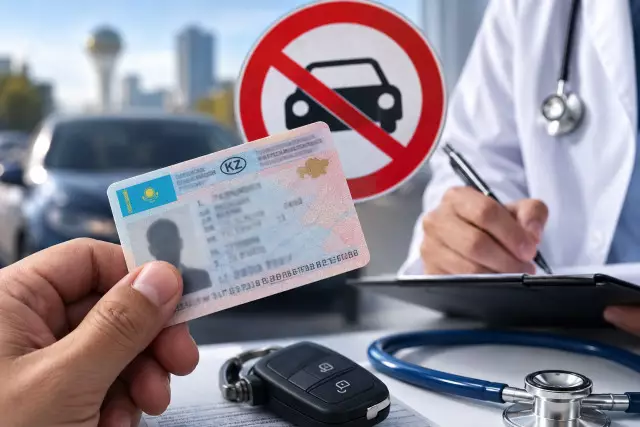 Дәрігердегі диагноз жүргізуші куәлігінен айыруы мүмкін: 10 мыңнан астам адамның құжаты тоқтатылды