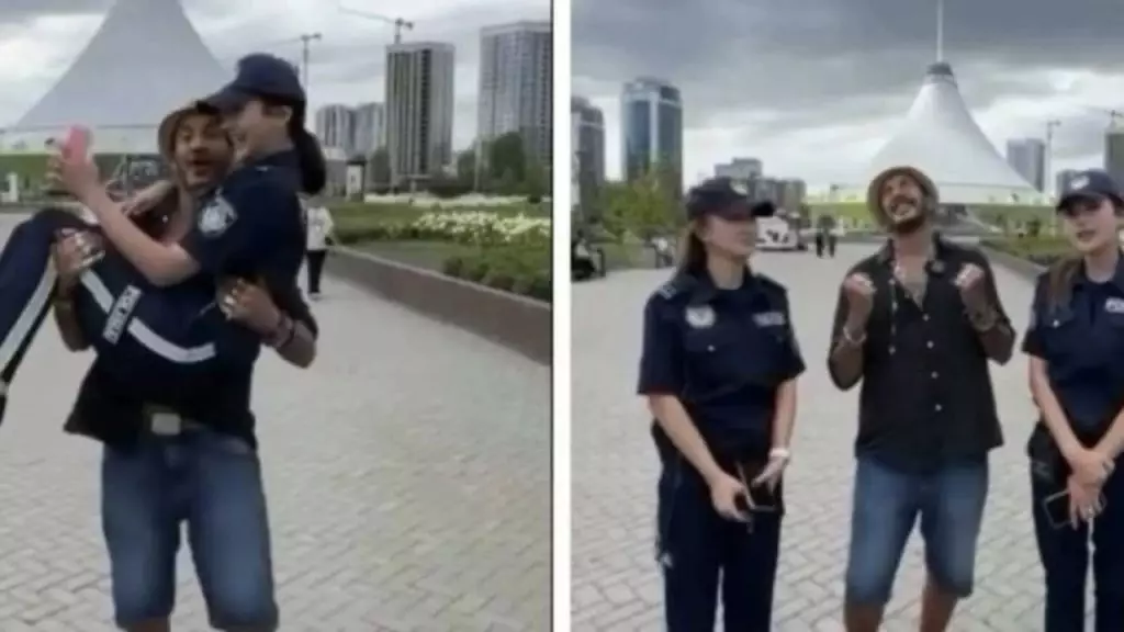 Танцы на руках у иностранца: в Астане уволили сотрудниц полиции после видео с тревел-блогером