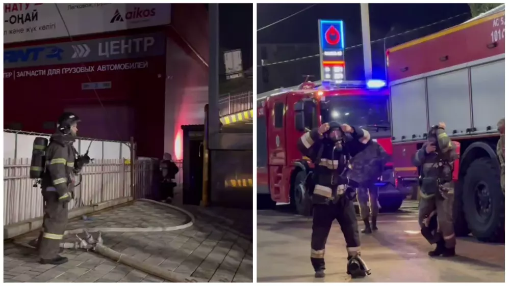 Люди оказались в горящей бане в Уральске