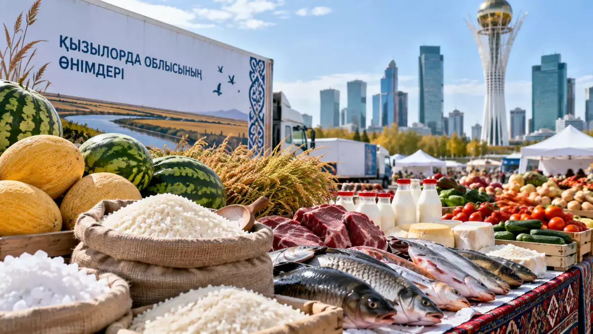 Астанада Қызылорда облысының ауыл шаруашылығы жәрмеңкесі өтеді