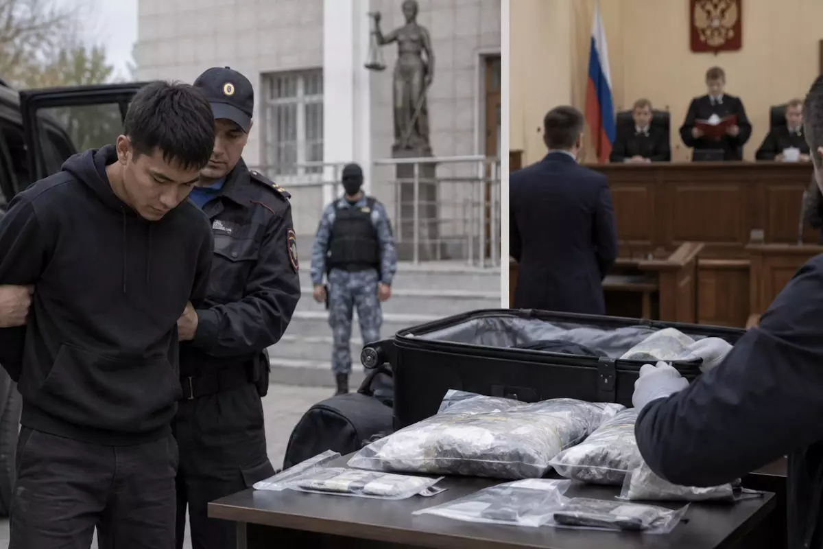 Казахстанца посадили на 16 лет в России за контрабанду наркотиков  