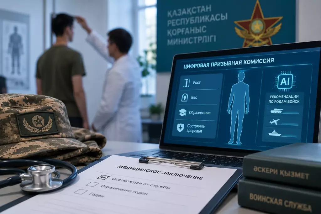 В Казахстане оцифровали освобождение от армии по состоянию здоровья