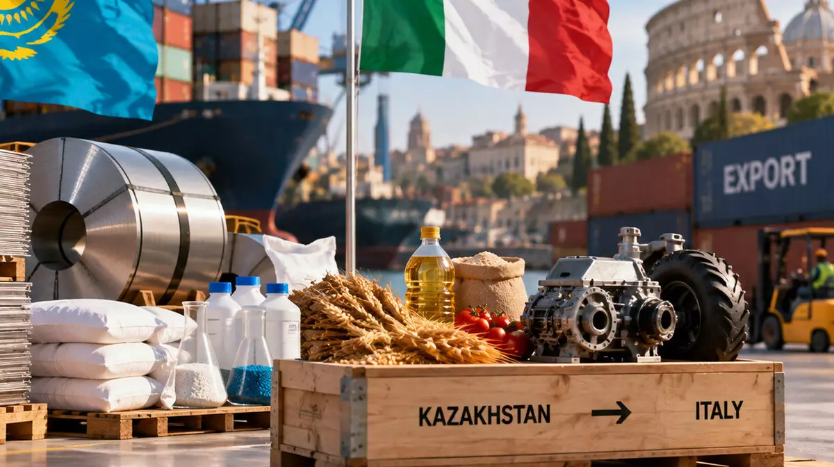 От металлургии до продуктов: Казахстан хочет увеличить экспорт в Италию