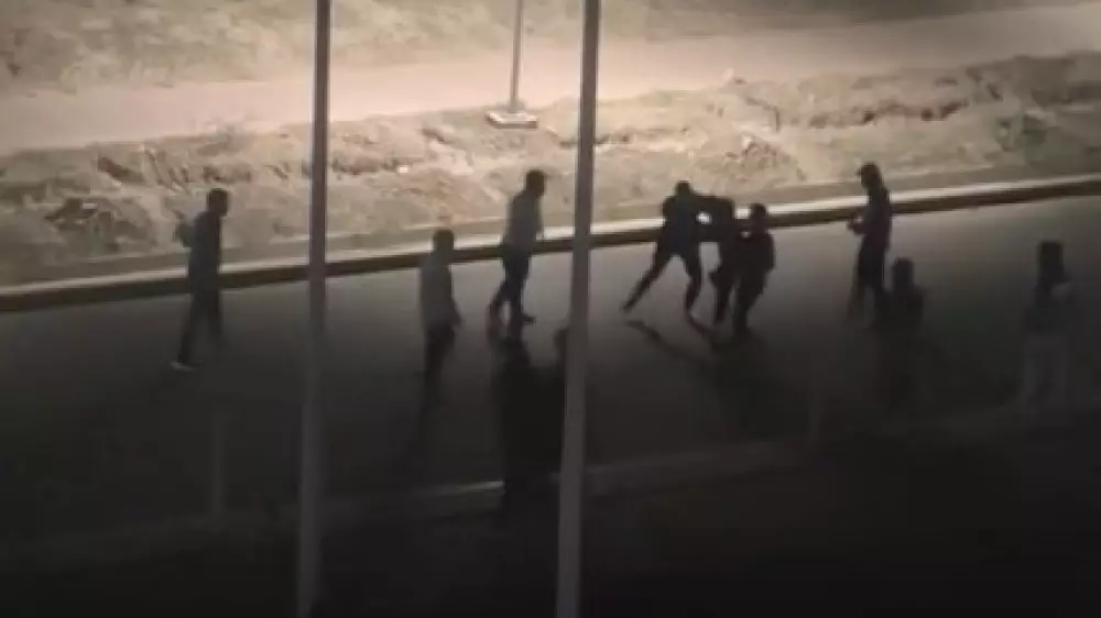 “Ночные разборки“ сняли на видео в Талдыкоргане