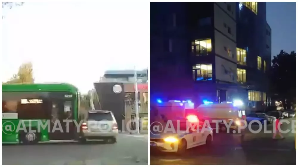 Девять человек пострадали в ДТП с участием пассажирского автобуса в Алматы