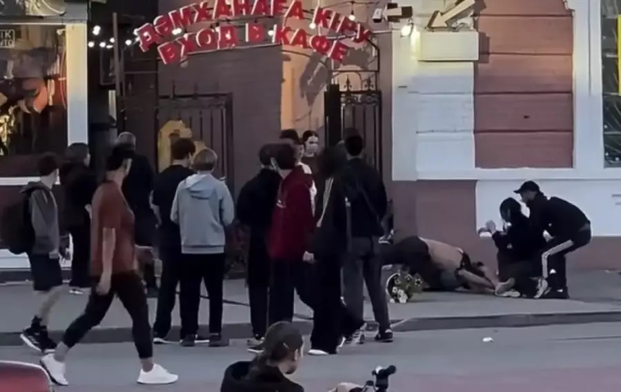 Қостанайда қаланың қақ ортасында төбелескендер ұсталды - видео 