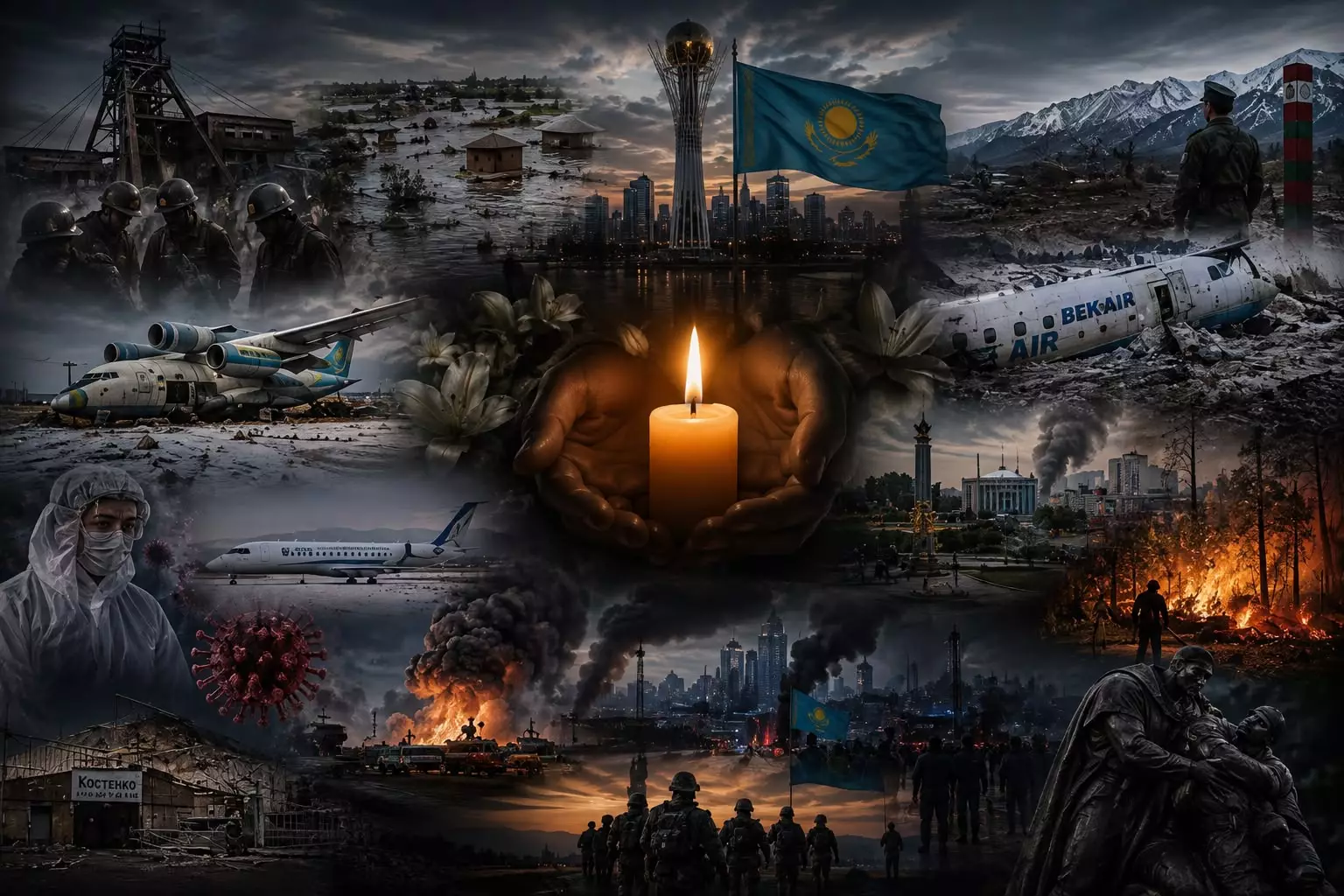 Қазақстан тарихында 14 рет жалпыұлттық аза тұту күні жарияланды