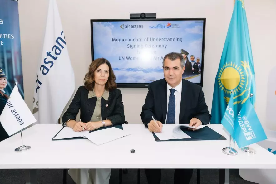 UN Women и Air Astana подписали меморандум о расширении возможностей для женщин в авиации