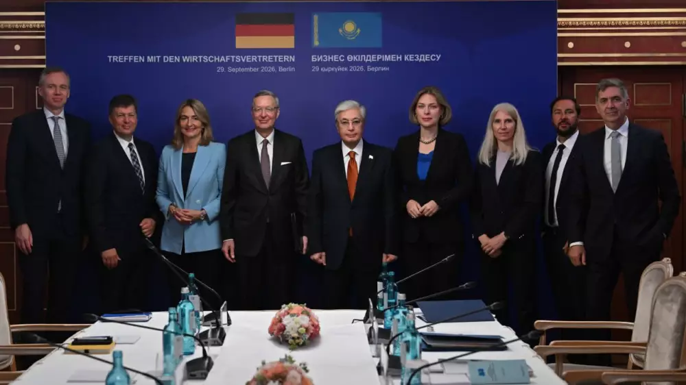 Финтех, “зеленый“ водород, ИИ: Токаев встретился с руководителями немецкого бизнеса