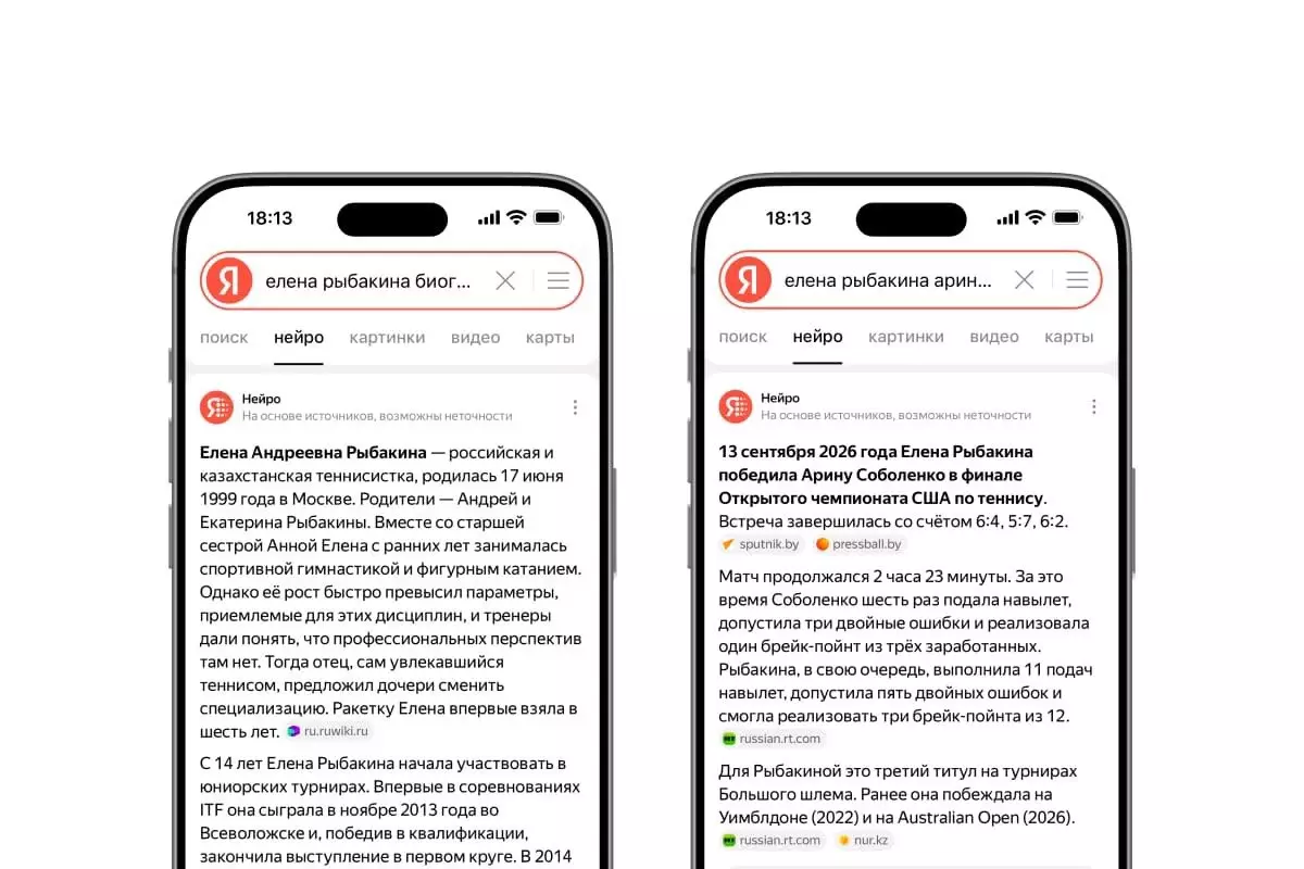 Как менялся интерес к Елене Рыбакиной в Яндекс Поиске с Нейро в Казахстане