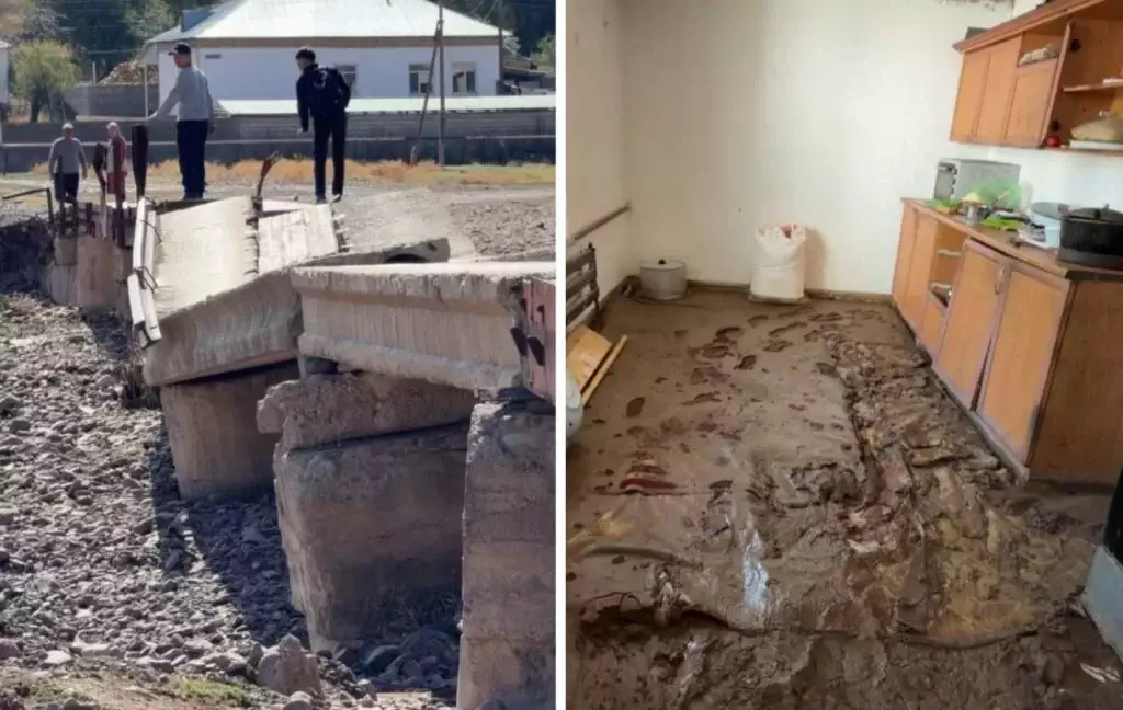На волосок от гибели: три аула в Туркестанской области едва не смыло паводком