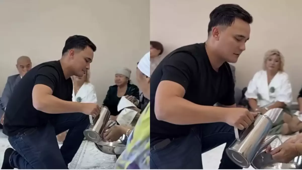 «Күйеу бала рөлін керемет атқарды»: Әли Оқаповтың әрекеті көпшілікті сүйсінтті