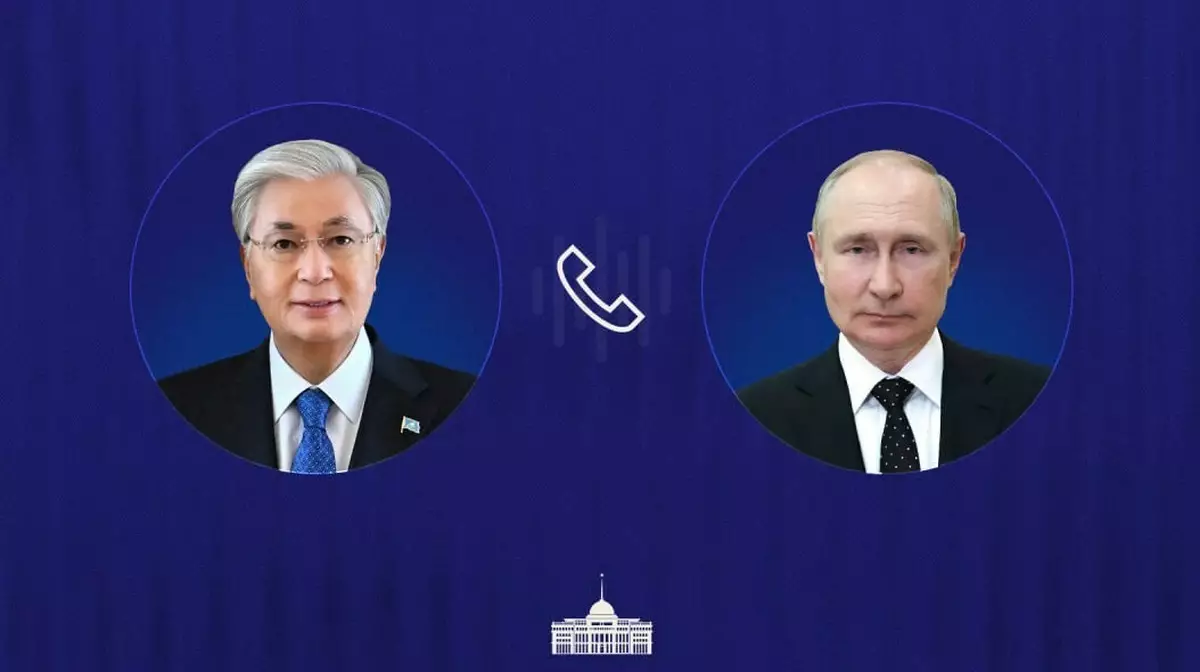 Президент Казахстана направил поздравление Владимиру Путину