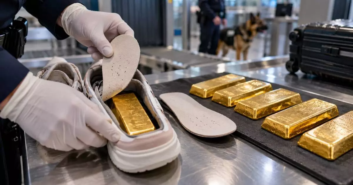  Золото на 182 млн тенге спрятали под стельками обуви при попытке вывезти в Китай 