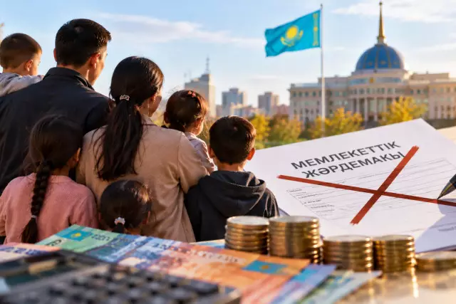 Қазақстанда көпбалалы отбасы мемлекет беретін жәрдемақыдан бас тартты