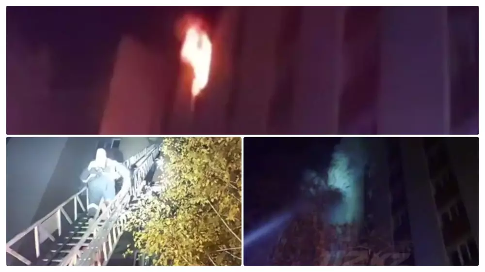 Пожар вспыхнул в студенческом общежитии в Усть-Каменогорске
