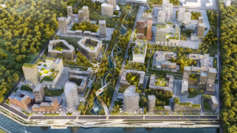 Almaty Downtown - где появится деловой район? Варианты из проекта Генплана