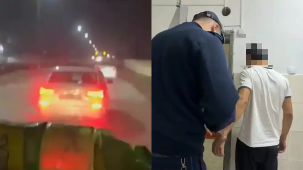 Машины без номеров устроили погоню за дальнобойщиком на юге Казахстана: видео