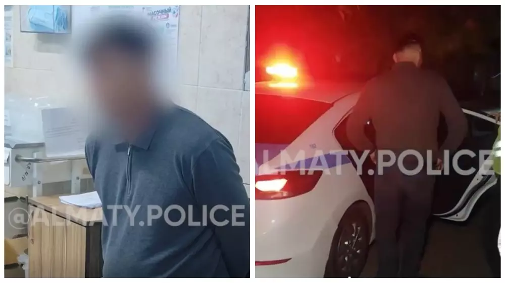 В Алматы полицейские устроили погоню за вызвавшим подозрение гражданином Китая