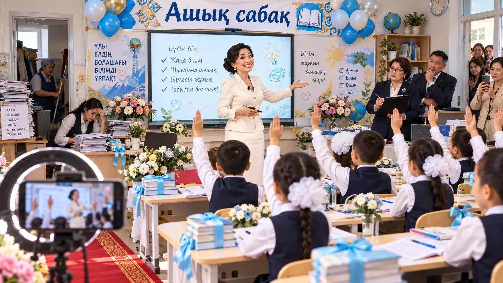 «Мұғалім актер емес, сабақ сахна емес!»: Ұстаздар мектептегі шоуға айналған сабақтарға қарсы шықты
