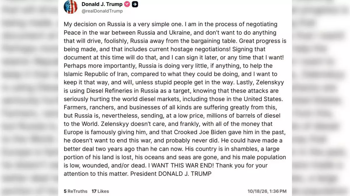 Трамп заявил, что Зеленский никогда не хотел заканчивать войну