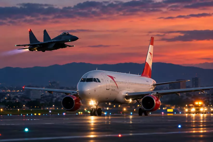 Самолёт Austrian Airlines экстренно сел в Софии после угрозы взрыва