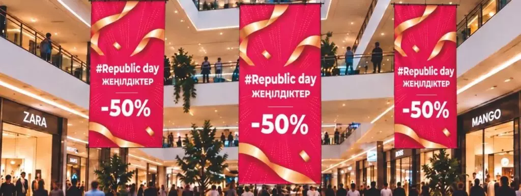 Республика күніне орай Қазақстанда тауарларға 50%-ға дейін жеңілдік жарияланды