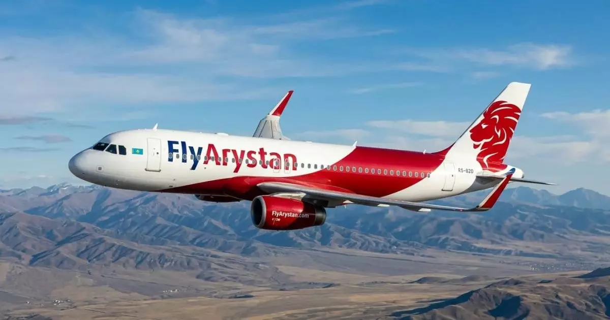  Самолёт FlyArystan развернулся за 300 км до Павлодара и вернулся в Алматы 