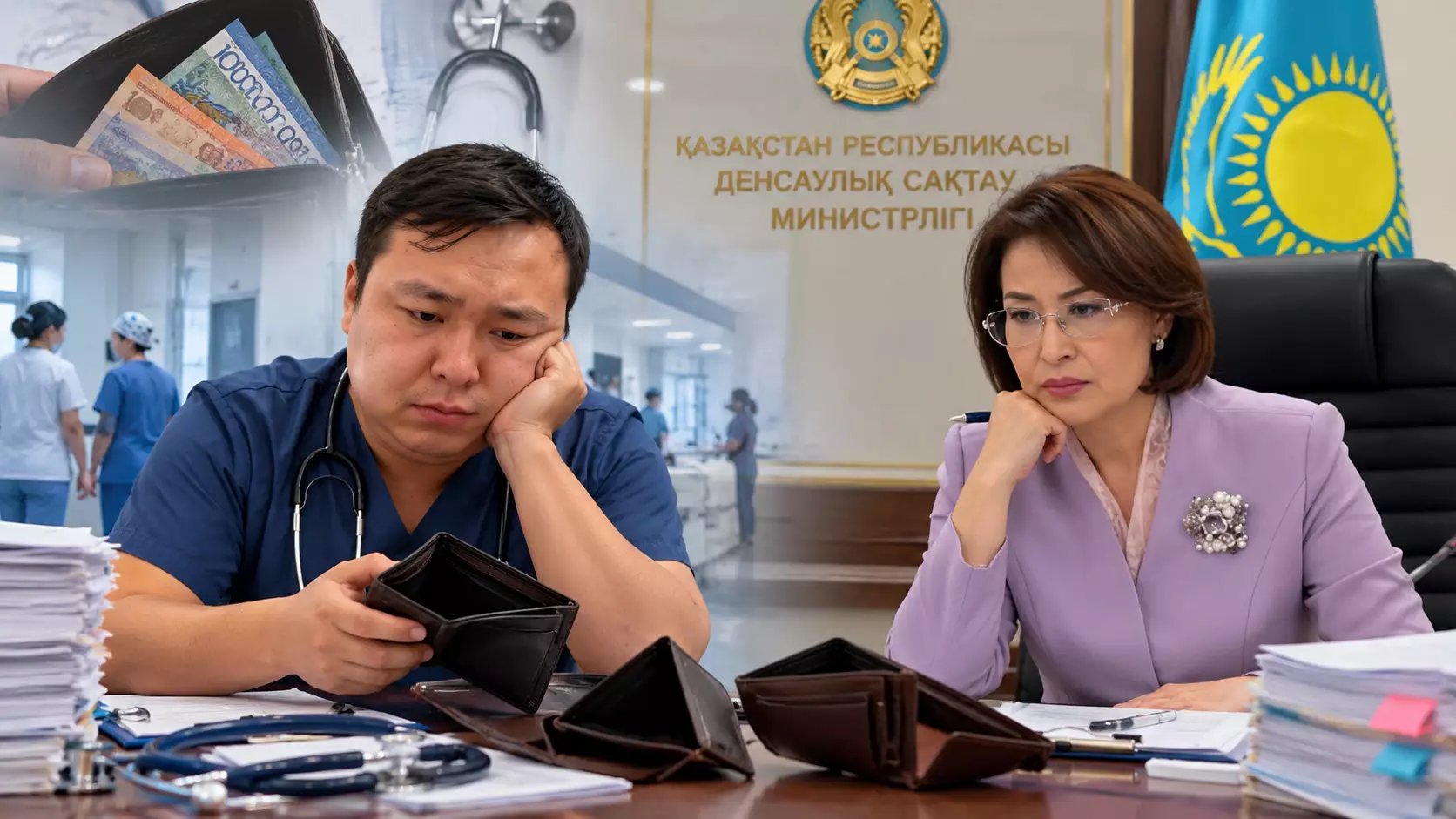 "Өтірікті тоқтатыңдар!»: Ақ халаттылар ашынып, министрге үндеу жасады