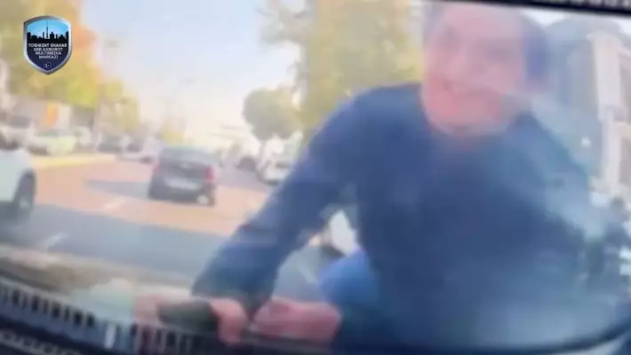 В Ташкенте разыскиваемый мужчина попал под машину, убегая от сотрудников ОВД