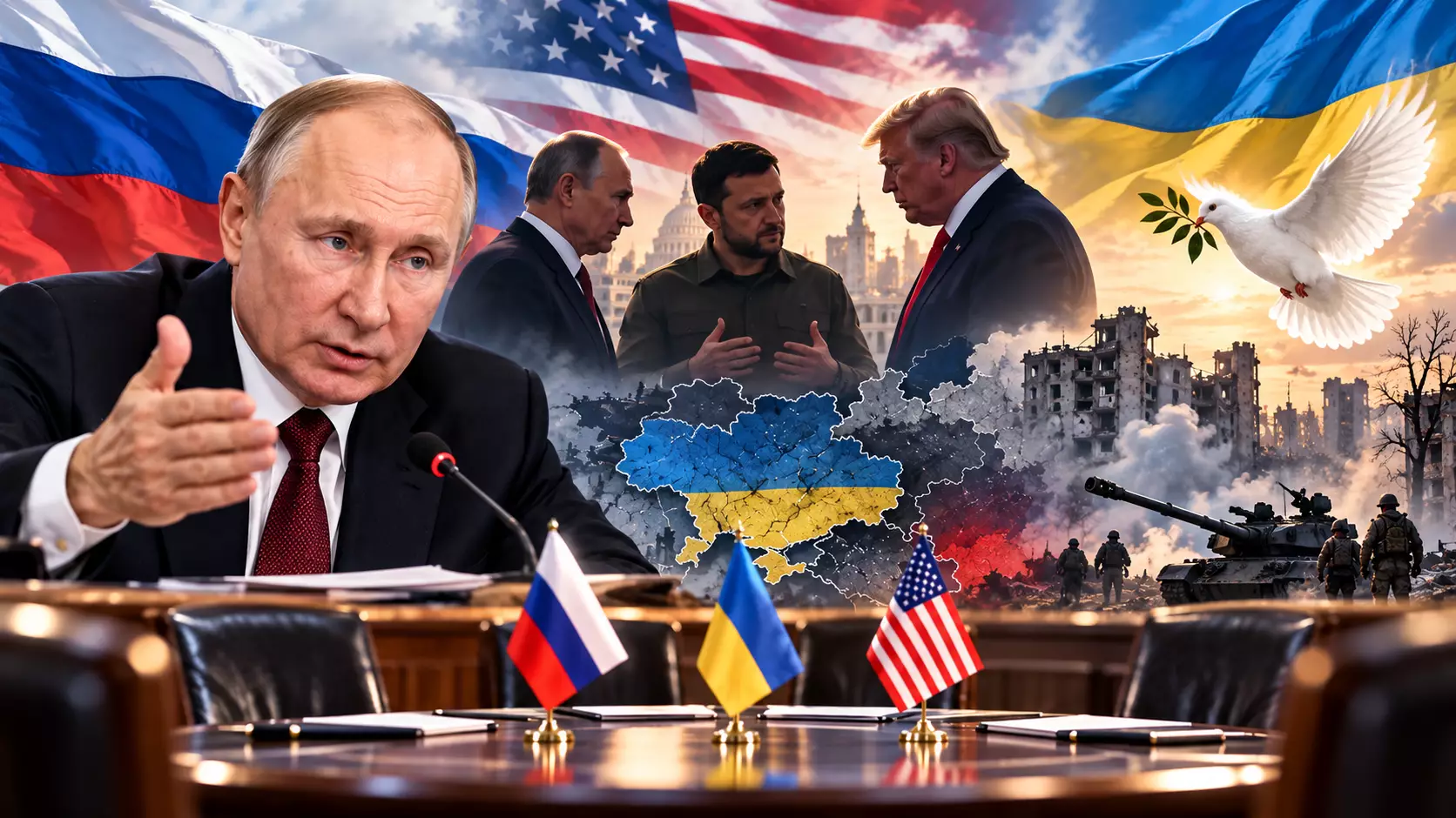 «Жақын халықпыз»: Путин Украинадағы соғысты аяқтау үшін келіссөзге дайын екенін жеткізді (ВИДЕО)