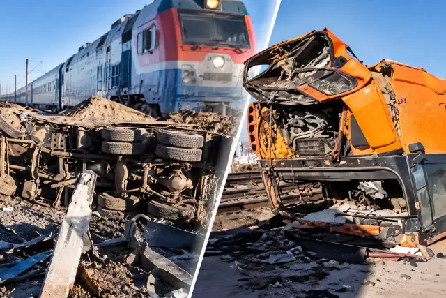 Қарағанды облысында жүк көлігі жолаушылар пойызымен соқтығысты