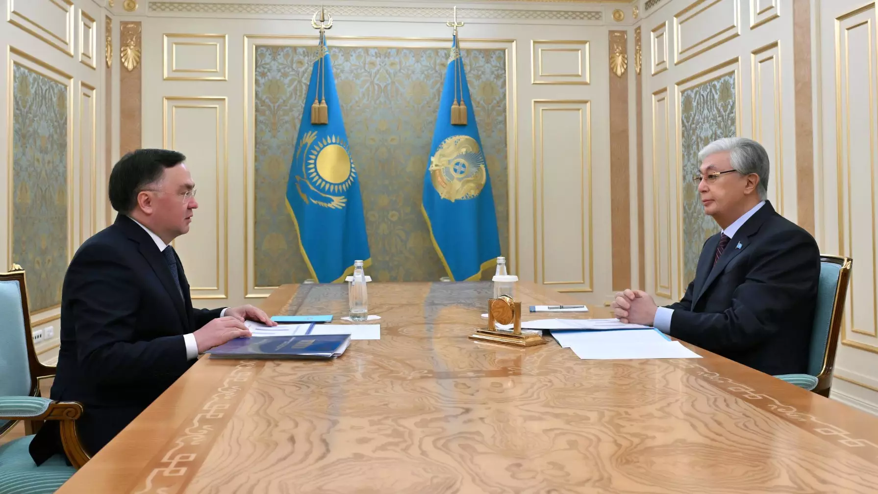 Мемлекет басшысы Жоғарғы сот төрағасы Асламбек Мерғалиевті қабылдады