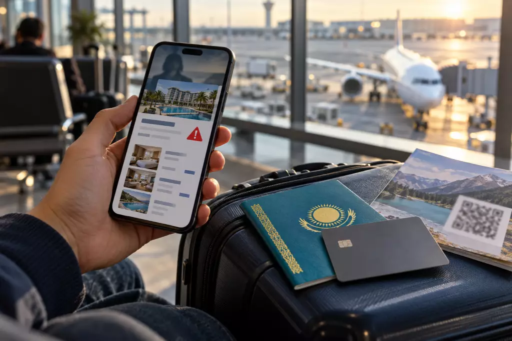 Поддельные QR-коды и фальшивые отели: о каких угрозах предупредили туристов из Казахстана