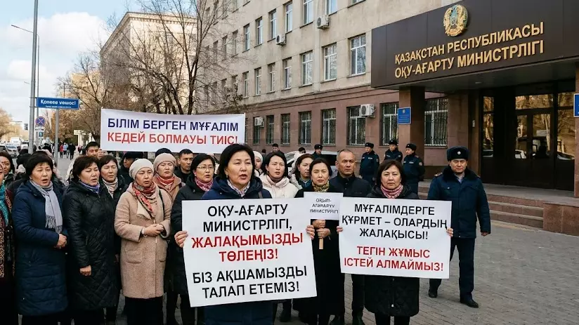 «Ақшамызды қайтарыңдар!»: Аттестациядан шыққан ұстаздардың айғайы күшейе бастады