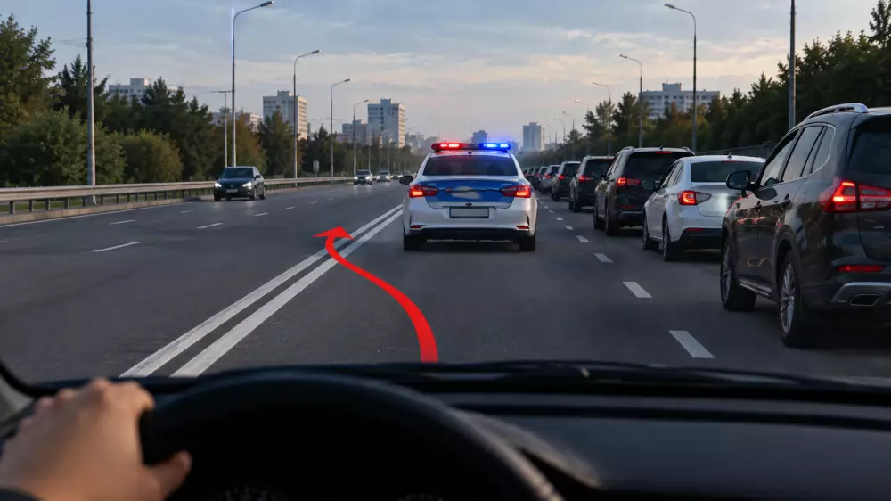 Можно ли объехать патрульную машину через двойную сплошную - разбираем сложный маневр