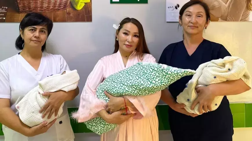 Шымкентте екі рет егіз босанған әйел үшемді дүниеге әкелді