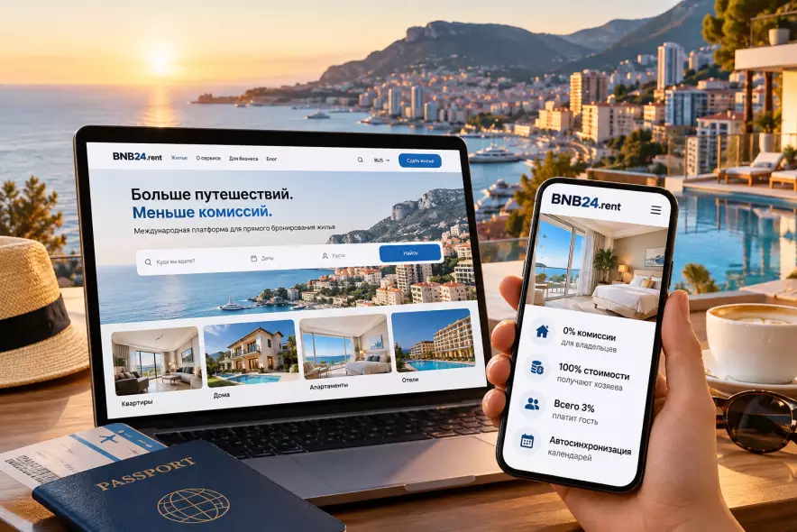 Конкурент Airbnb и Booking? На рынок аренды жилья вышел сервис BNB24.rent с нулевой комиссией для хозяев