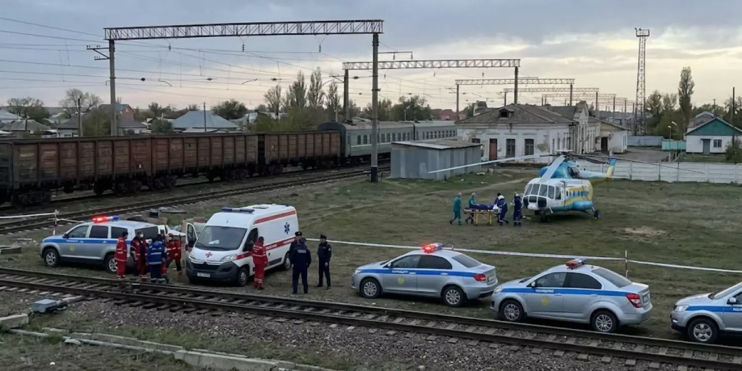 Шортандыда вагон үстіне шыққан оқушыны тоқ соқты